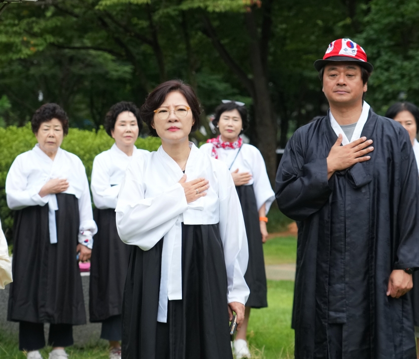 손도장 태극기 게양식_11